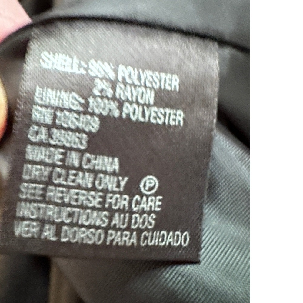 Vintage Y2K Tahari Arthur Levine Blazer 6 Black Pinstripe Designer Career Jacket - Picture 9 of 12